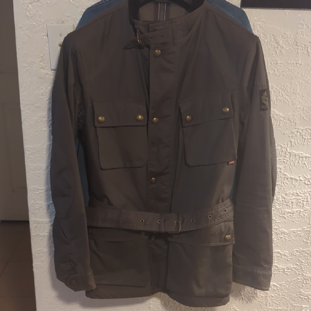 Belstaff Trailmaster Coat Olive Green